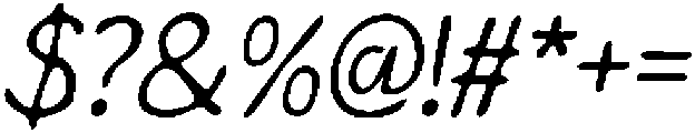 CS Bowie Drawn Italic otf (400) Font OTHER CHARS