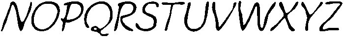 CS Bowie Drawn Italic otf (400) Font UPPERCASE