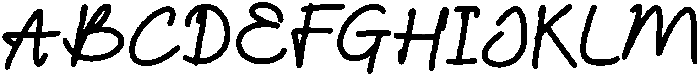 CS Boya Regular otf (400) Font UPPERCASE