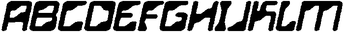 CS Boyka Drawn Italic otf (400) Font UPPERCASE