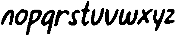 CS Boysen Drawn Italic otf (400) Font LOWERCASE