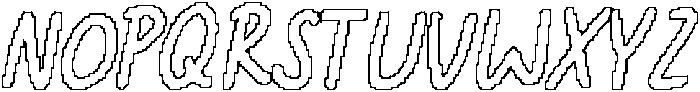 CS Boysen Pixel Outline otf (400) Font UPPERCASE