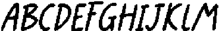 CS Boysen Pixel Regular otf (400) Font UPPERCASE
