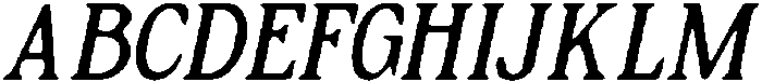 CS Bozhena Drawn Italic otf (400) Font UPPERCASE