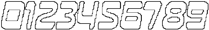 CS Brachial Pixel Outline otf (400) Font OTHER CHARS