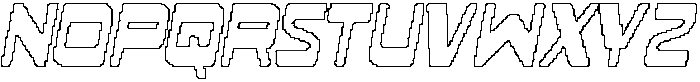 CS Brachial Pixel Outline otf (400) Font UPPERCASE