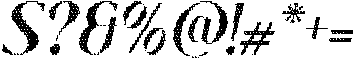 CS Brandis Disco Italic otf (400) Font OTHER CHARS