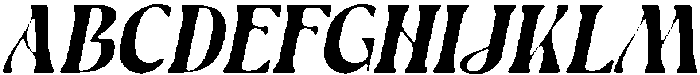 CS Brandis Drawn Italic otf (400) Font UPPERCASE