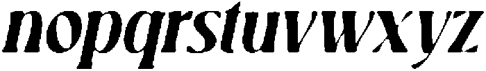 CS Brandis Drawn Italic otf (400) Font LOWERCASE