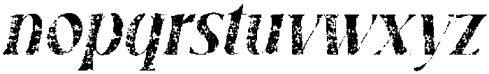 CS Brandis Stamp Italic otf (400) Font LOWERCASE