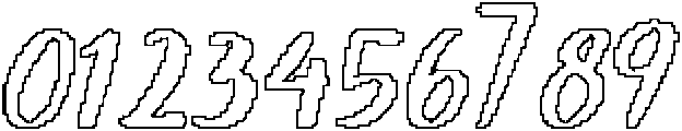 CS Brawley Pixel Outline otf (400) Font OTHER CHARS