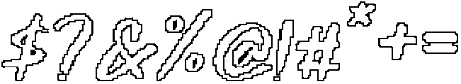 CS Brawley Pixel Outline otf (400) Font OTHER CHARS
