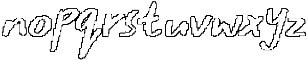 CS Brawley Pixel Outline otf (400) Font LOWERCASE
