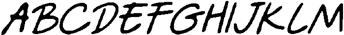 CS Breezy Drawn Italic otf (400) Font UPPERCASE