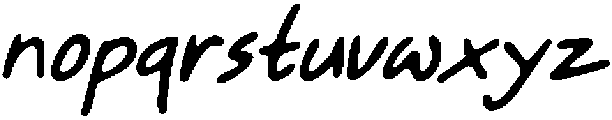 CS Breezy Drawn Italic otf (400) Font LOWERCASE