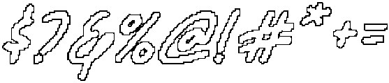 CS Breezy Pixel Outline otf (400) Font OTHER CHARS