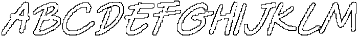 CS Breezy Pixel Outline otf (400) Font UPPERCASE