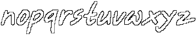 CS Breezy Pixel Outline otf (400) Font LOWERCASE