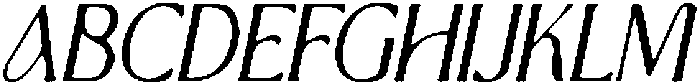 CS Brela Drawn Italic otf (400) Font UPPERCASE