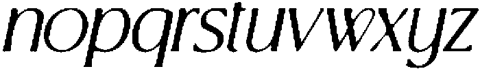 CS Brela Drawn Italic otf (400) Font LOWERCASE