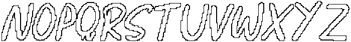 CS Brilliant Pixel Outline otf (400) Font UPPERCASE