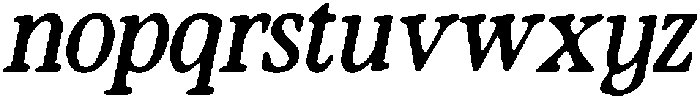 CS Brinley Drawn Italic otf (400) Font LOWERCASE