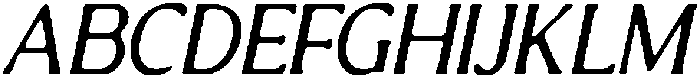 CS Briseis Drawn Italic otf (400) Font UPPERCASE