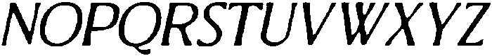 CS Briseis Drawn Italic otf (400) Font UPPERCASE