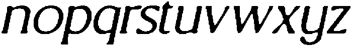 CS Briseis Drawn Italic otf (400) Font LOWERCASE