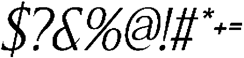 CS Briseis Italic otf (400) Font OTHER CHARS
