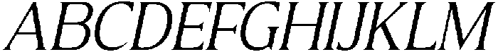 CS Briseis Italic otf (400) Font UPPERCASE