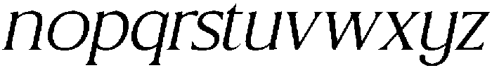 CS Briseis Italic otf (400) Font LOWERCASE