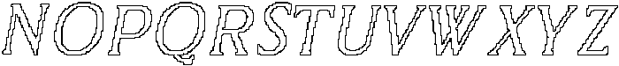 CS Briseis Pixel Outline otf (400) Font UPPERCASE