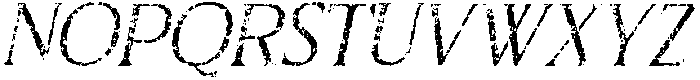 CS Briseis Stamp Italic otf (400) Font UPPERCASE