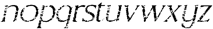 CS Briseis Stamp Italic otf (400) Font LOWERCASE