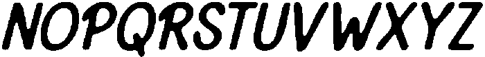 CS Britney Drawn Italic otf (400) Font UPPERCASE