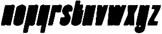 CS Brixton Drawn Italic otf (400) Font LOWERCASE