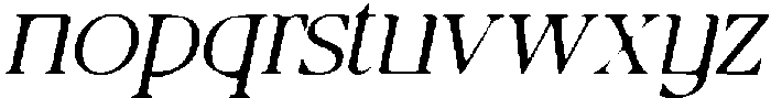 CS Brody Drawn Italic otf (400) Font LOWERCASE