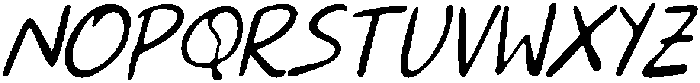 CS Brooklyn Drawn Italic otf (400) Font UPPERCASE