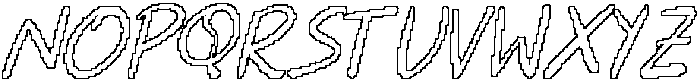 CS Brooklyn Pixel Outline otf (400) Font UPPERCASE