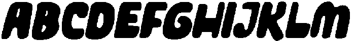 CS Brownie Drawn Italic otf (400) Font UPPERCASE