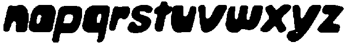 CS Brownie Drawn Italic otf (400) Font LOWERCASE