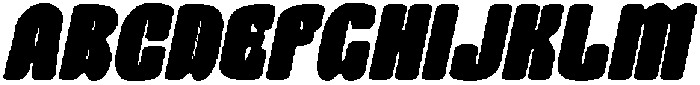 CS Bruce Drawn Italic otf (400) Font UPPERCASE