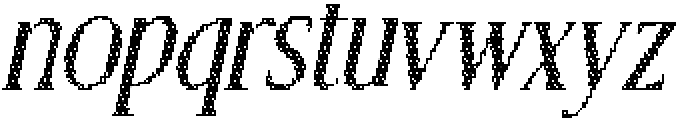 CS Bruna Disco Italic otf (400) Font LOWERCASE