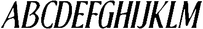 CS Bruna Drawn Italic otf (400) Font UPPERCASE