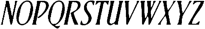 CS Bruna Drawn Italic otf (400) Font UPPERCASE