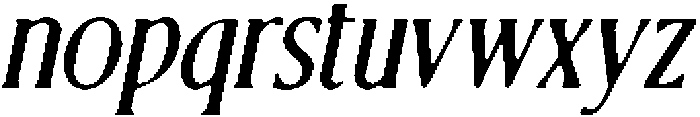 CS Bruna Drawn Italic otf (400) Font LOWERCASE
