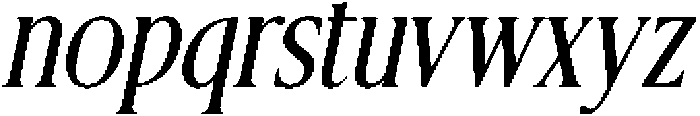 CS Bruna Italic otf (400) Font LOWERCASE