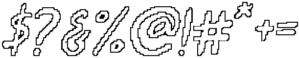 CS Buckle Pixel Outline otf (400) Font OTHER CHARS