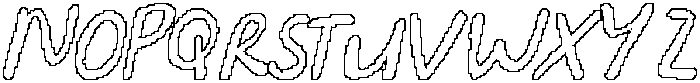 CS Buckle Pixel Outline otf (400) Font UPPERCASE